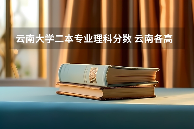 云南大学二本专业理科分数 云南各高校录取分数线