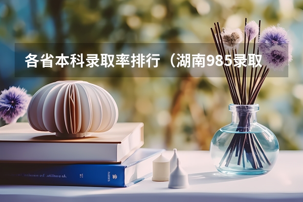 各省本科录取率排行（湖南985录取率）