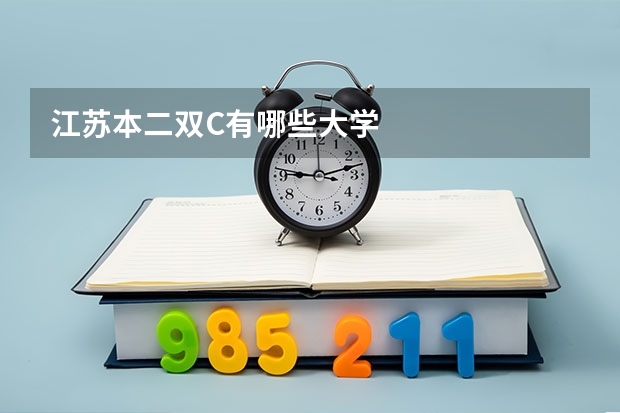 江苏本二双C有哪些大学