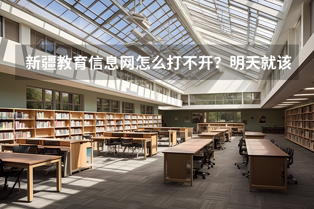 新疆教育信息网怎么打不开?明天就该截止报名了,谁能帮帮忙啊