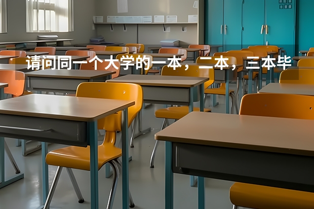 请问同一个大学的一本，二本，三本毕业证有区别吗