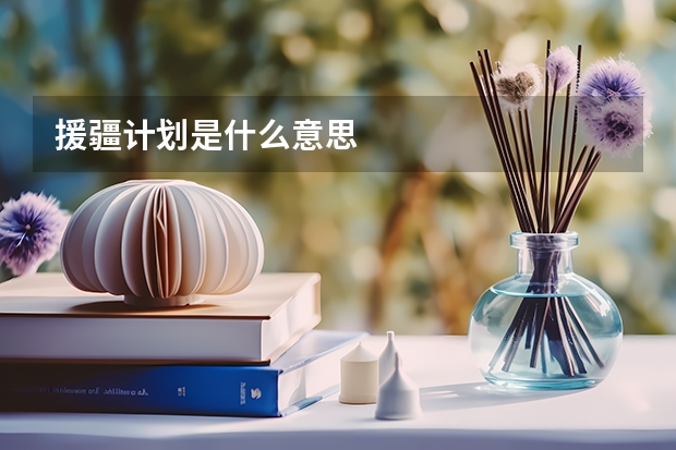 援疆计划是什么意思