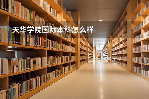天华学院国际本科怎么样