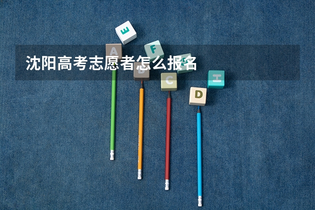 沈阳高考志愿者怎么报名
