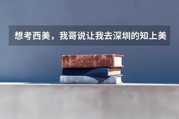 想考西美，我哥说让我去深圳的知上美术画室集训，成功率会更高，是真的吗