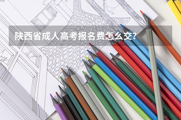 陕西省成人高考报名费怎么交？