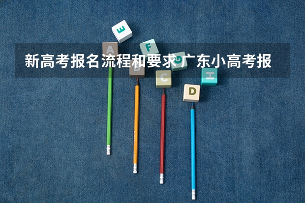 新高考报名流程和要求 广东小高考报名流程
