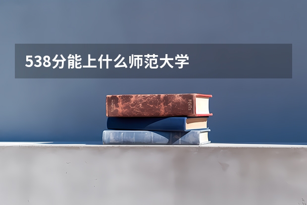 538分能上什么师范大学