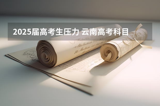 2025届高考生压力 云南高考科目