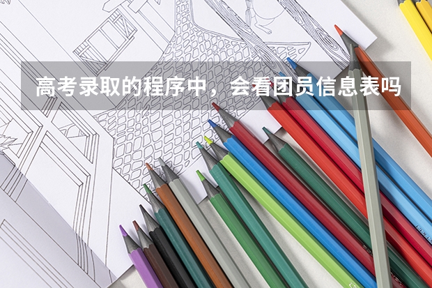 高考录取的程序中，会看团员信息表吗？