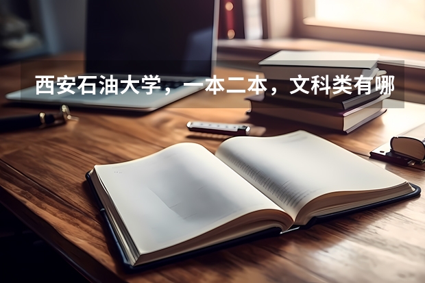 西安石油大学，一本二本，文科类有哪些专业？