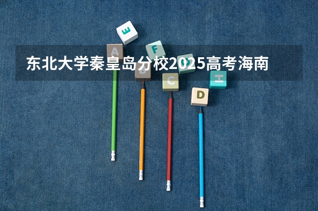 东北大学秦皇岛分校2025高考海南招生计划