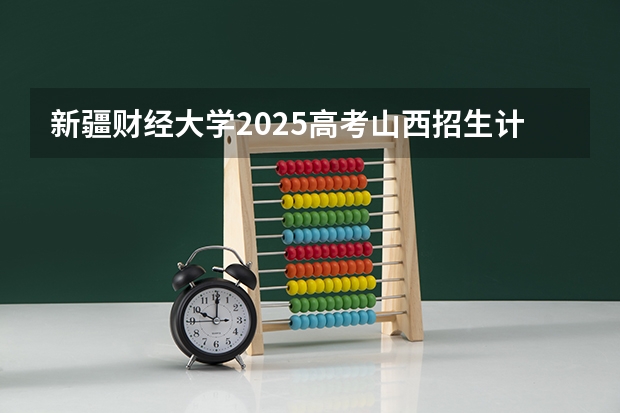 新疆财经大学2025高考山西招生计划