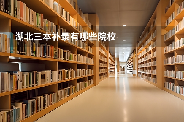湖北三本补录有哪些院校
