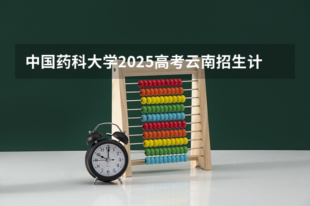 中国药科大学2025高考云南招生计划