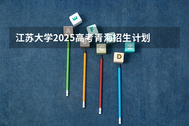 江苏大学2025高考青海招生计划