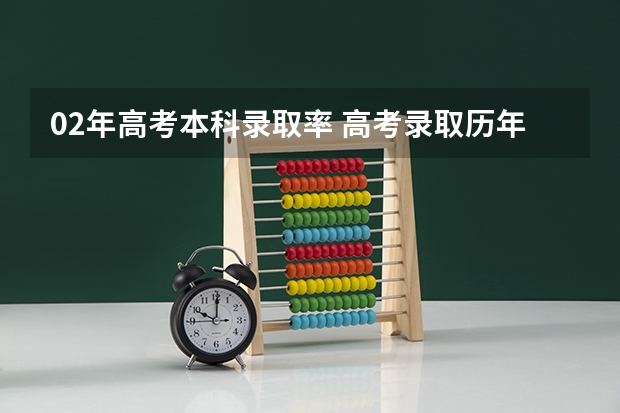 02年高考本科录取率 高考录取历年高考录取率