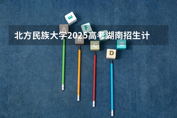 北方民族大学2025高考湖南招生计划