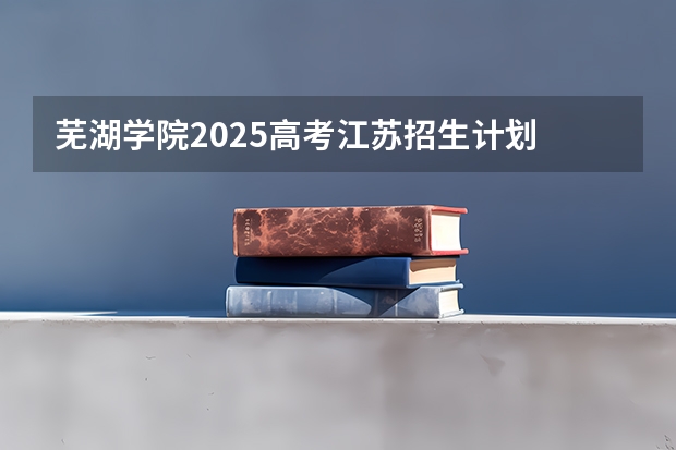 芜湖学院2025高考江苏招生计划