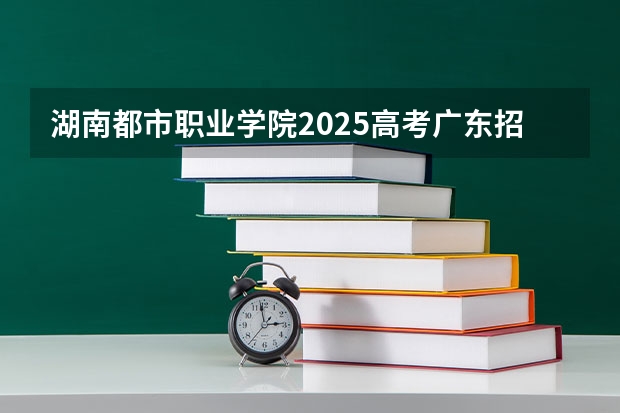 湖南都市职业学院2025高考广东招生计划