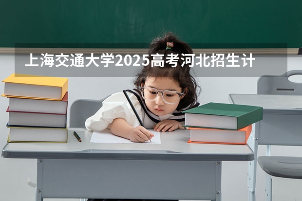 上海交通大学2025高考河北招生计划