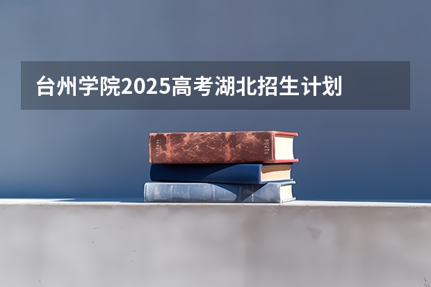 台州学院2025高考湖北招生计划