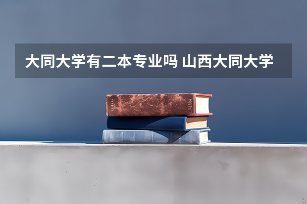 大同大学有二本专业吗 山西大同大学专业录取线