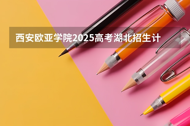 西安欧亚学院2025高考湖北招生计划