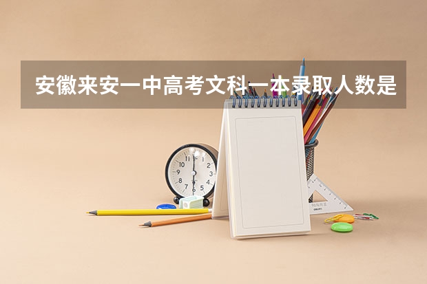 安徽来安一中高考文科一本录取人数是多少人？