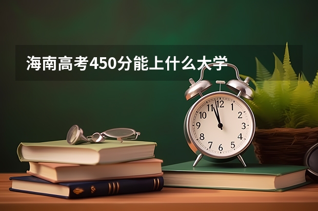 海南高考450分能上什么大学