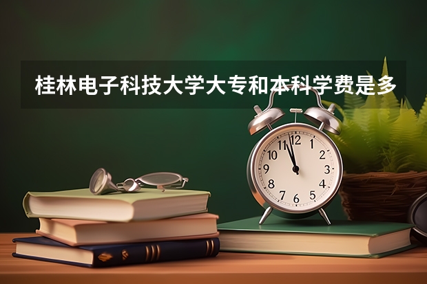 桂林电子科技大学大专和本科学费是多少？(详细多少)