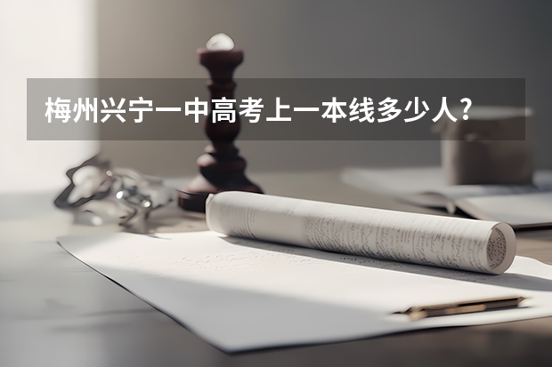 梅州兴宁一中高考上一本线多少人?