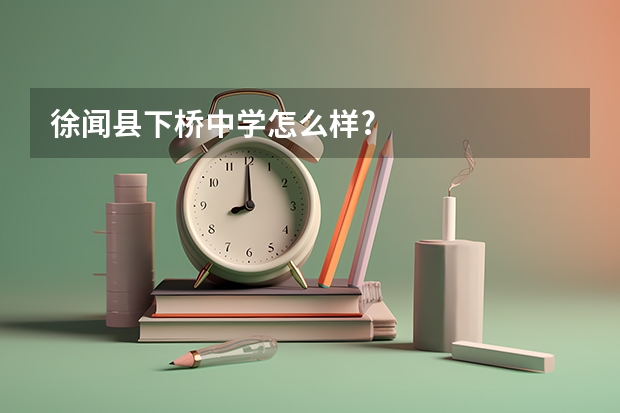 徐闻县下桥中学怎么样?