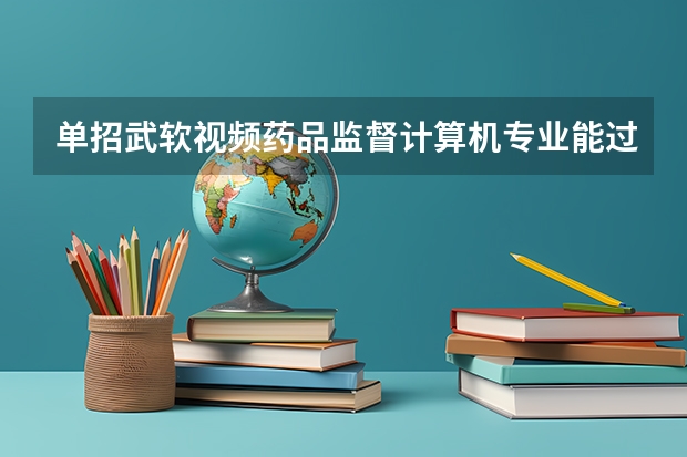 单招武软视频药品监督计算机专业能过多少