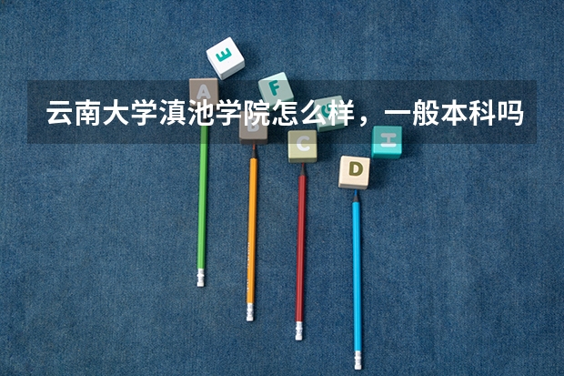 云南大学滇池学院怎么样，一般本科吗？