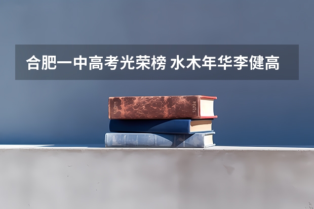 合肥一中高考光荣榜 水木年华李健高考分数