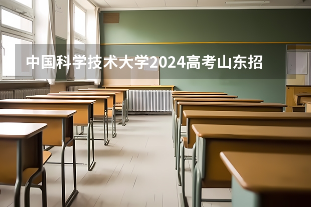 中国科学技术大学2024高考山东招生计划