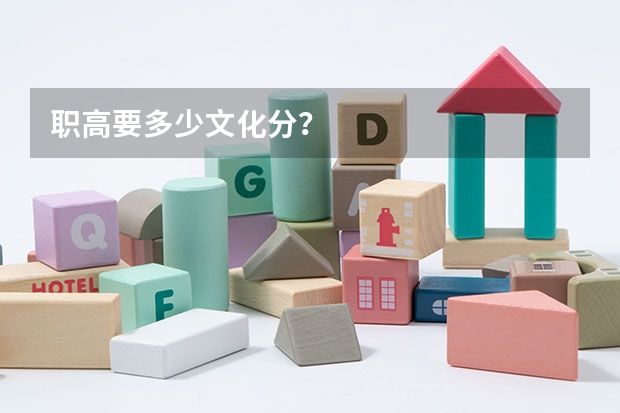 职高要多少文化分？