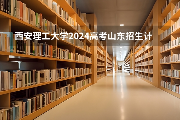 西安理工大学2024高考山东招生计划