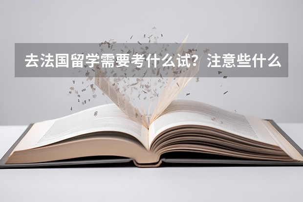去法国留学需要考什么试?注意些什么,签证时要注意什么?