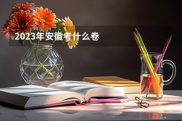 2023年安徽考什么卷