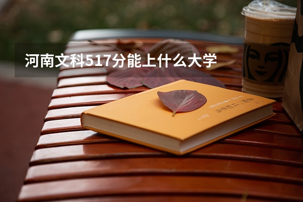河南文科517分能上什么大学