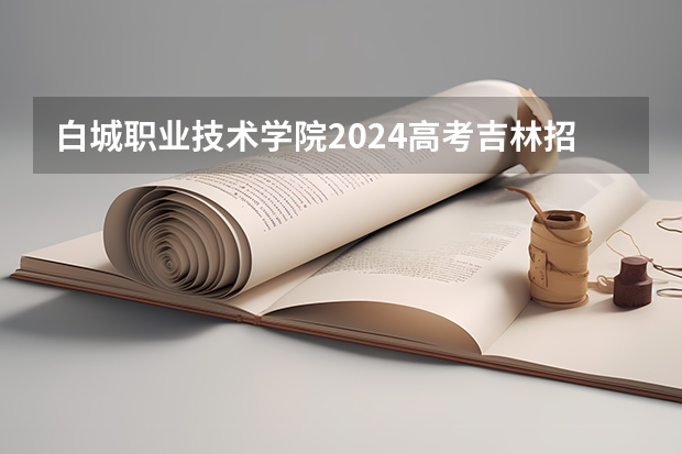 白城职业技术学院2024高考吉林招生计划