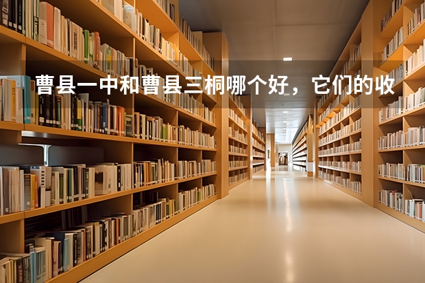 曹县一中和曹县三桐哪个好，它们的收费情况怎样？