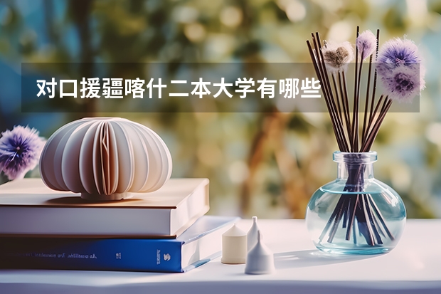 对口援疆喀什二本大学有哪些