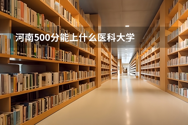 河南500分能上什么医科大学