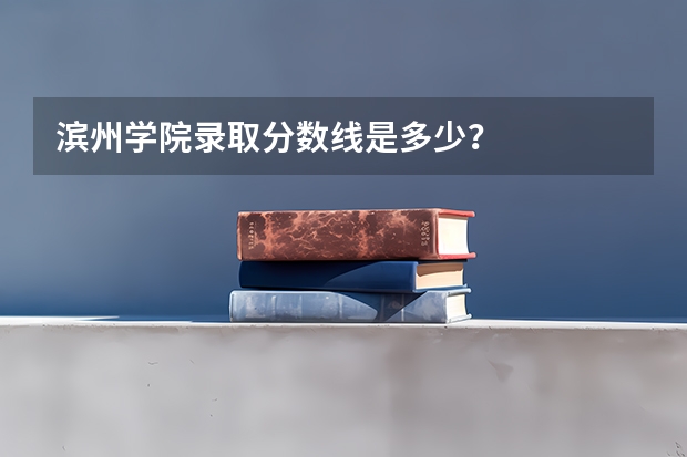 滨州学院录取分数线是多少？