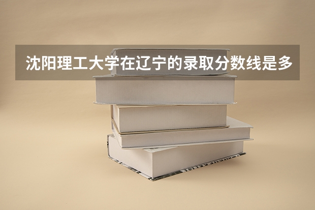 沈阳理工大学在辽宁的录取分数线是多少？