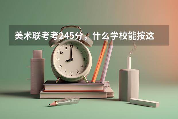 美术联考考245分,什么学校能按这个分录取
