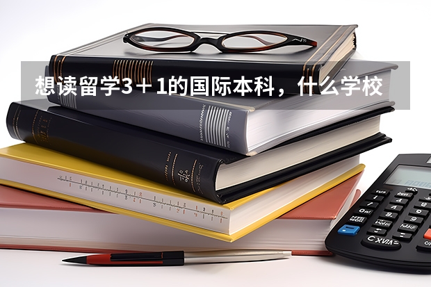 想读留学3＋1的国际本科，什么学校的好？